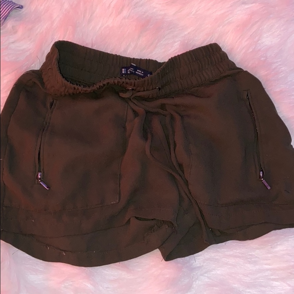 Olive green shorts